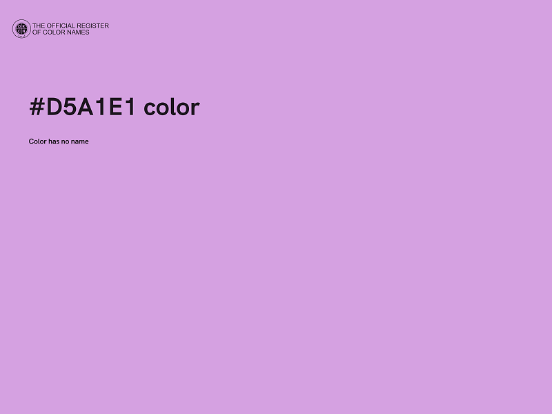 #D5A1E1 color image