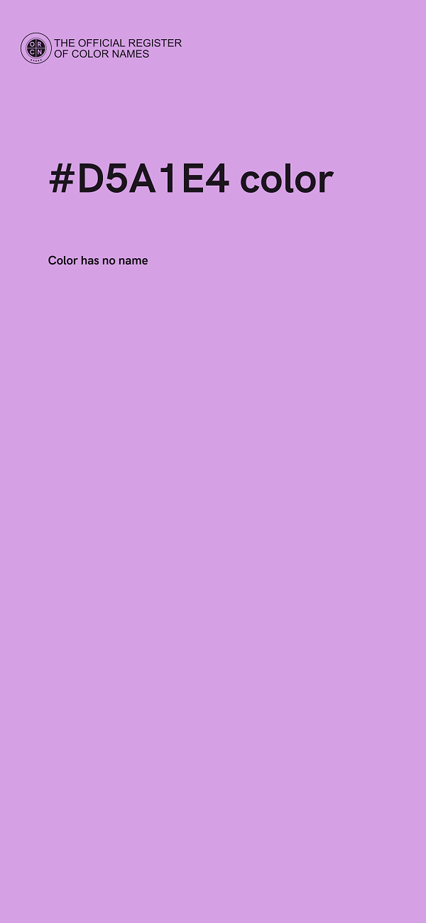 #D5A1E4 color image