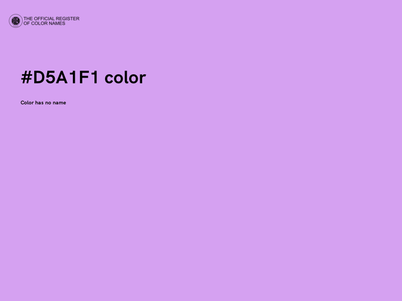 #D5A1F1 color image