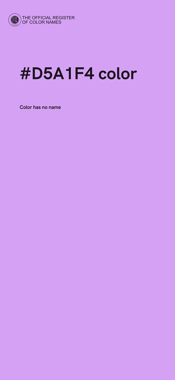 #D5A1F4 color image