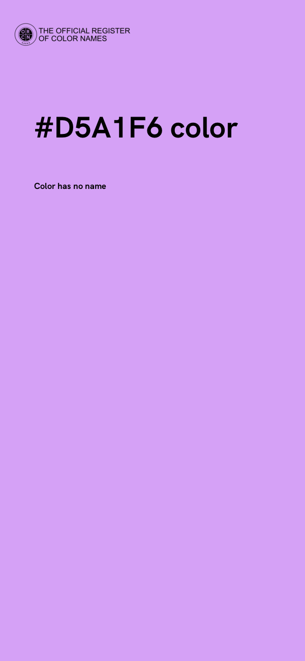 #D5A1F6 color image