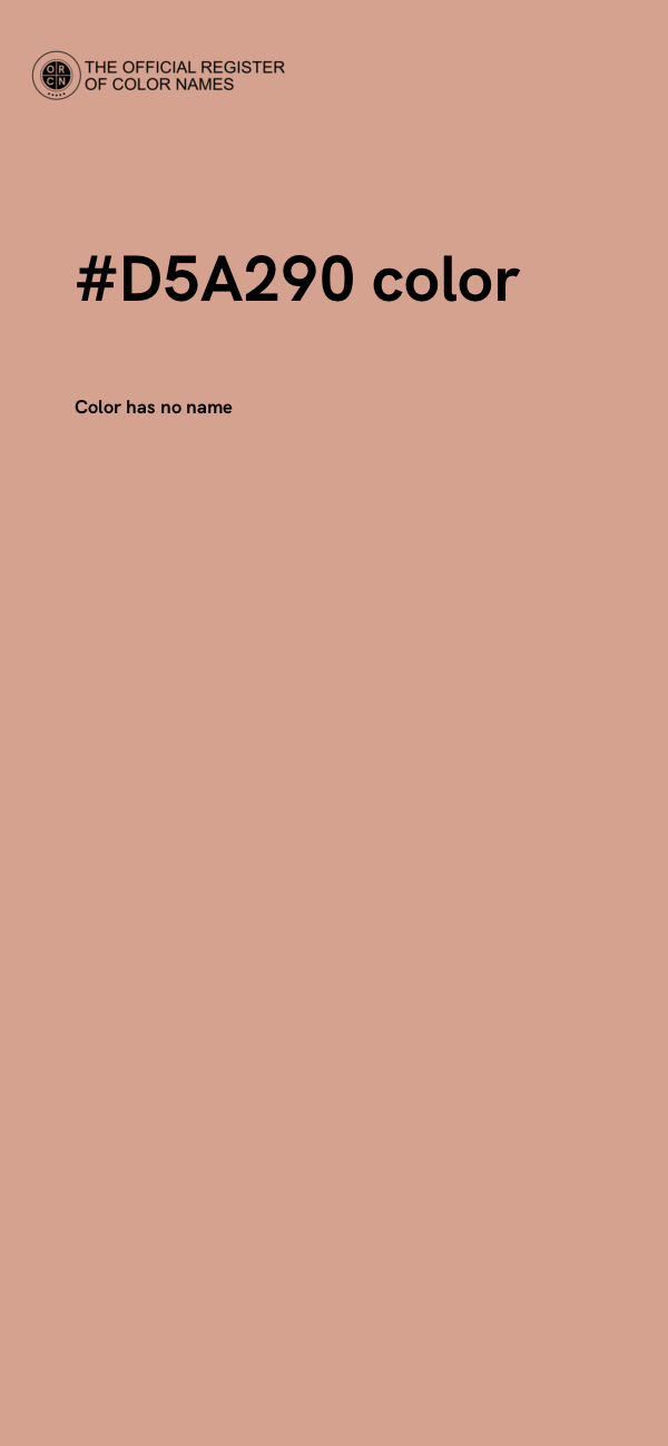 #D5A290 color image
