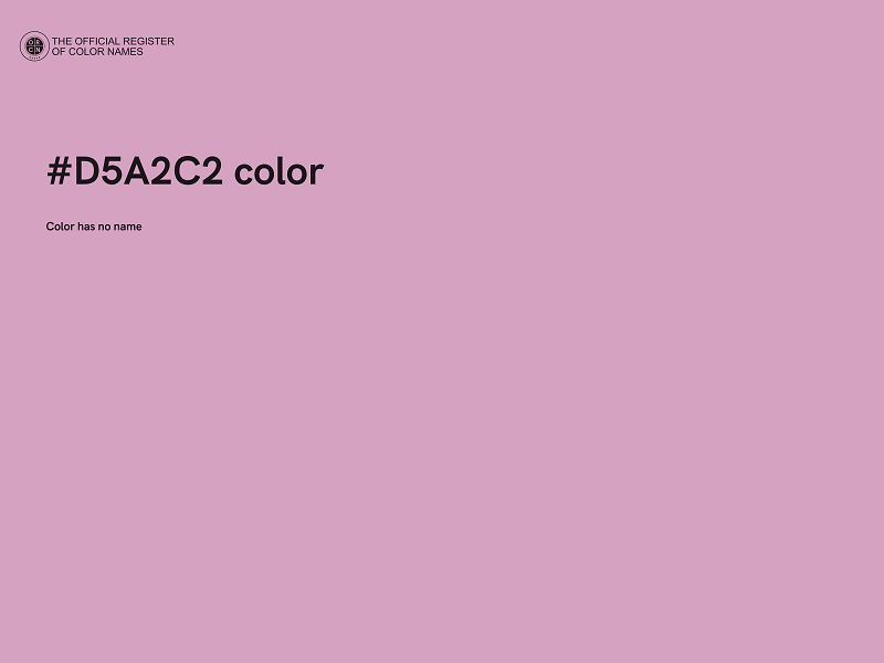 #D5A2C2 color image