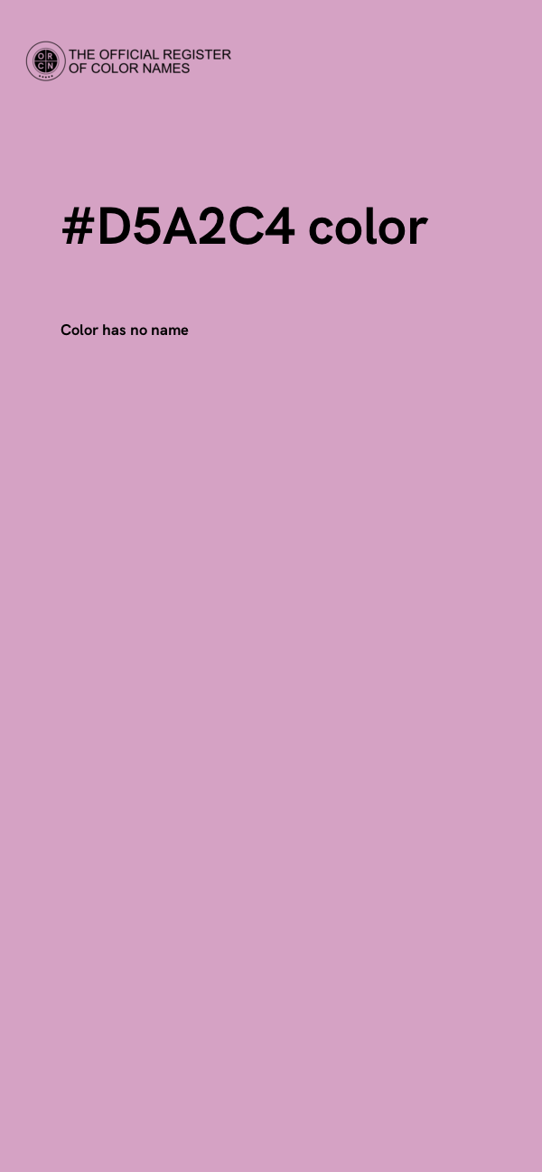 #D5A2C4 color image