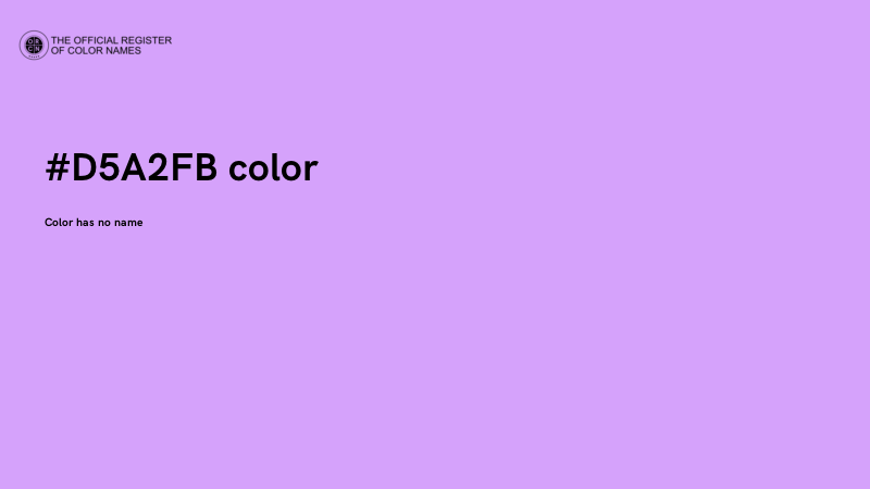 #D5A2FB color image