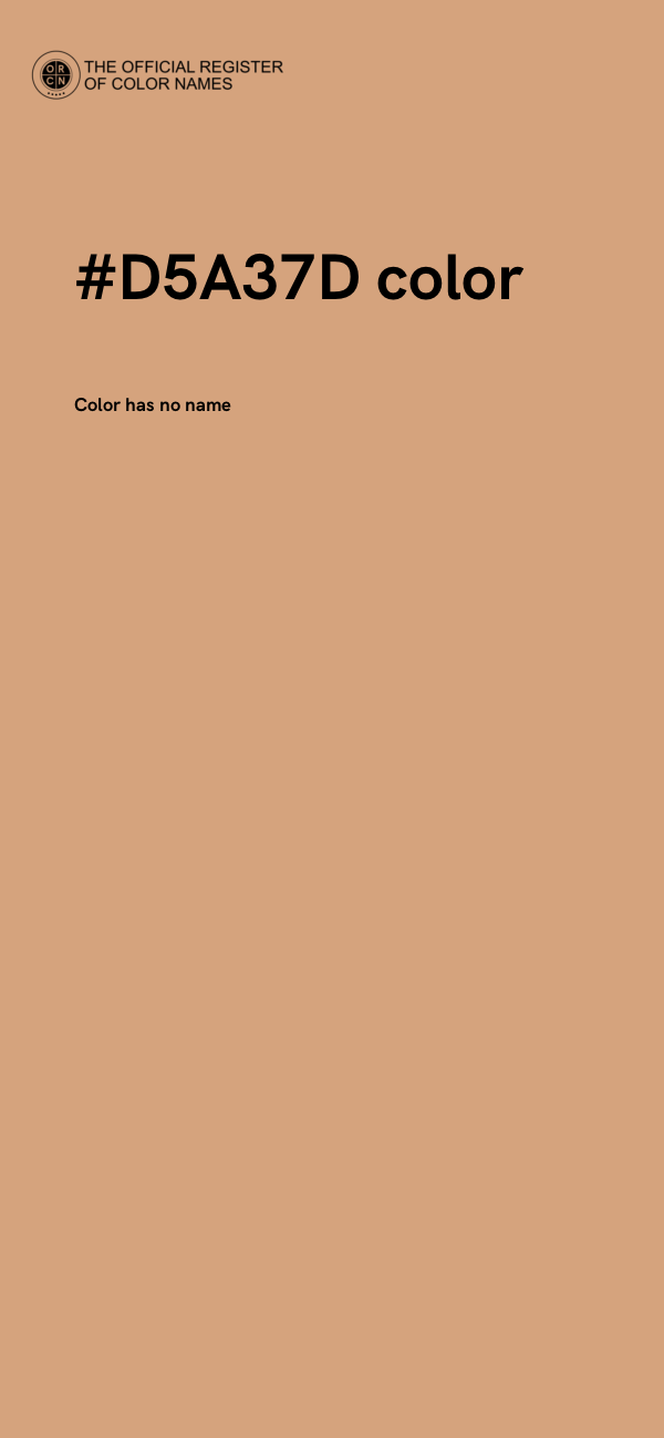 #D5A37D color image