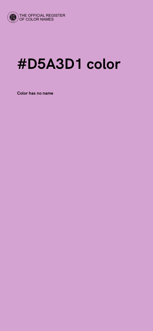 #D5A3D1 color image