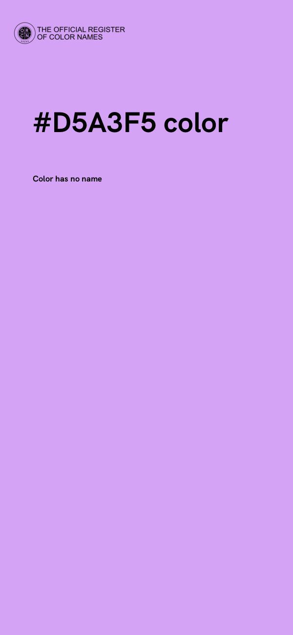 #D5A3F5 color image