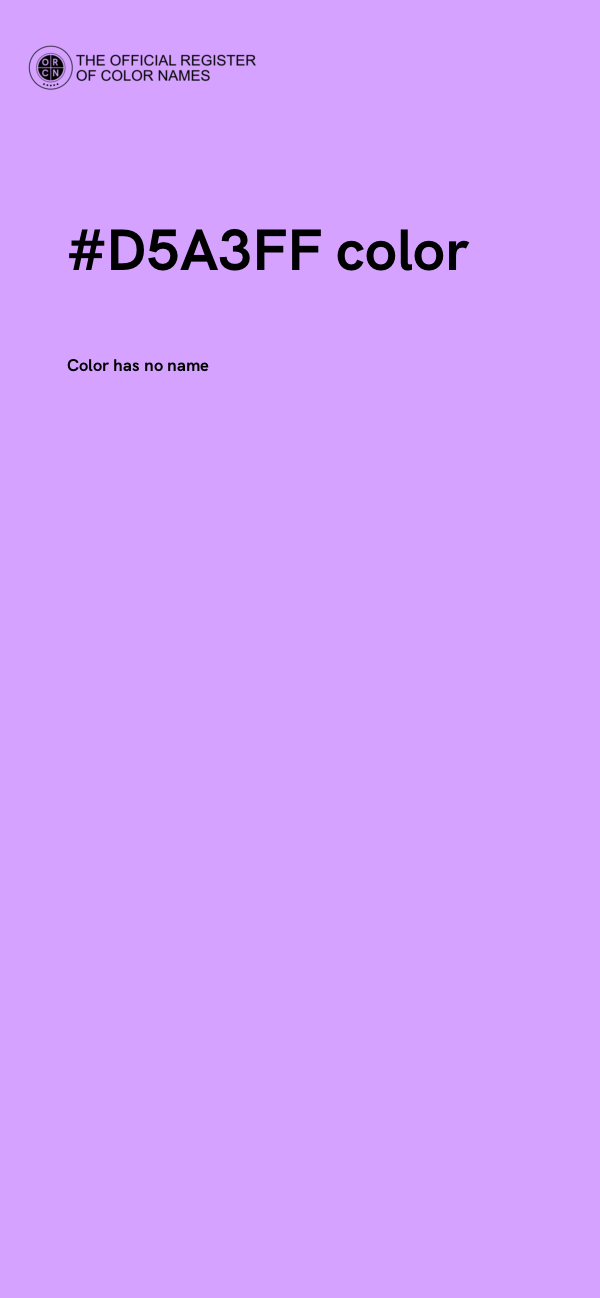 #D5A3FF color image