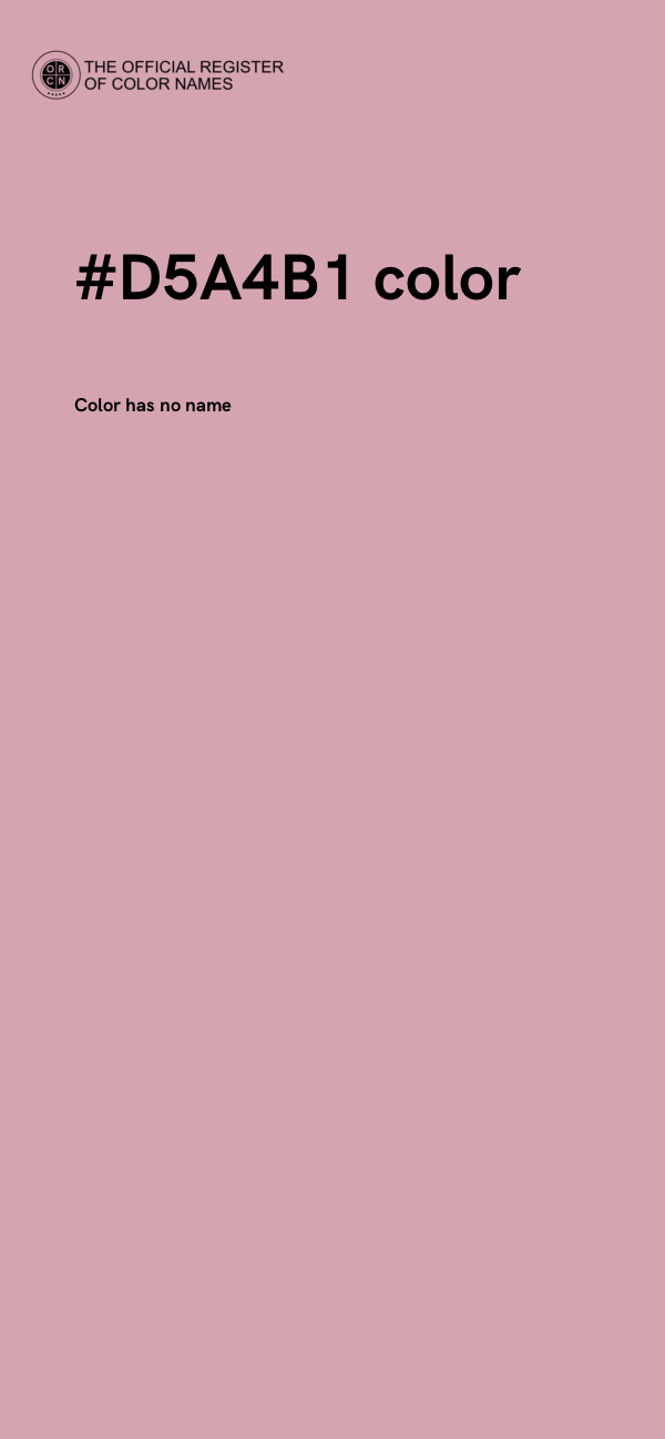 #D5A4B1 color image