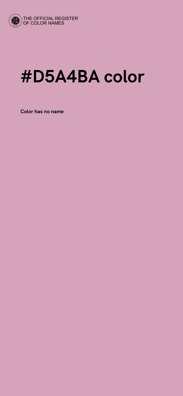 #D5A4BA color image