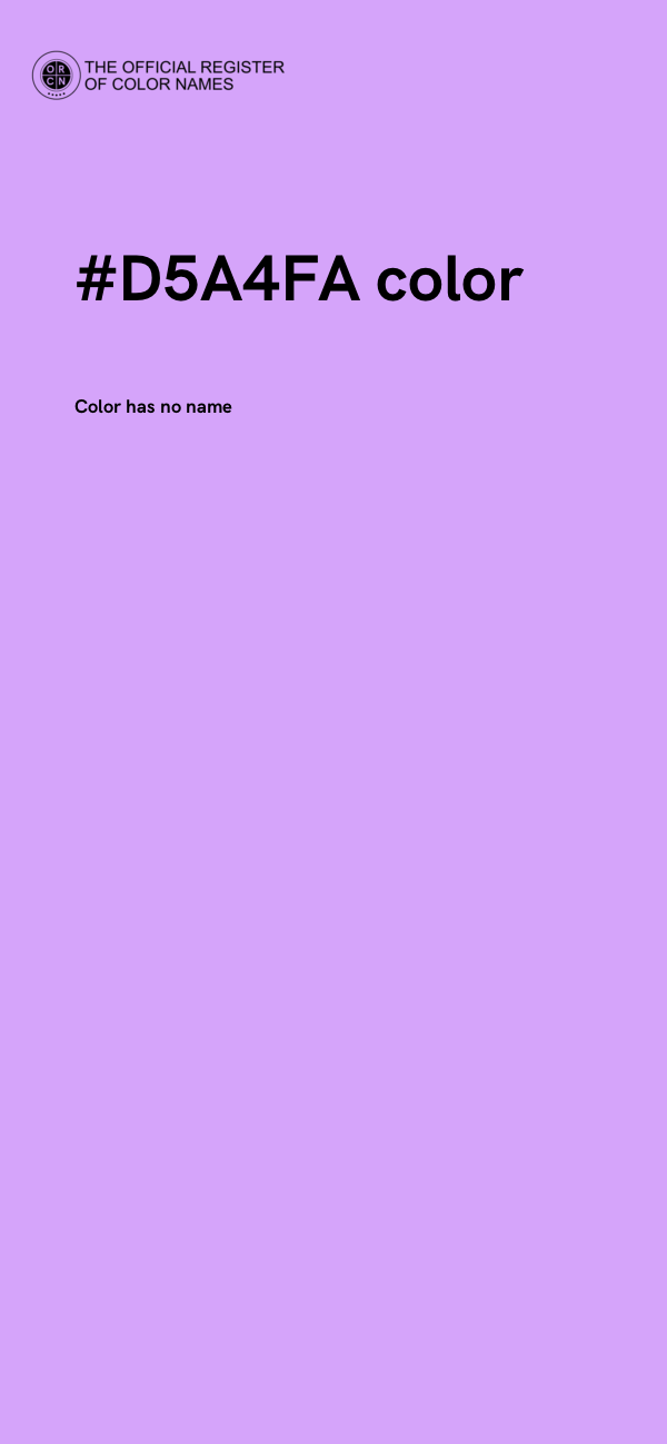 #D5A4FA color image