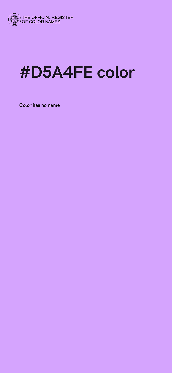 #D5A4FE color image