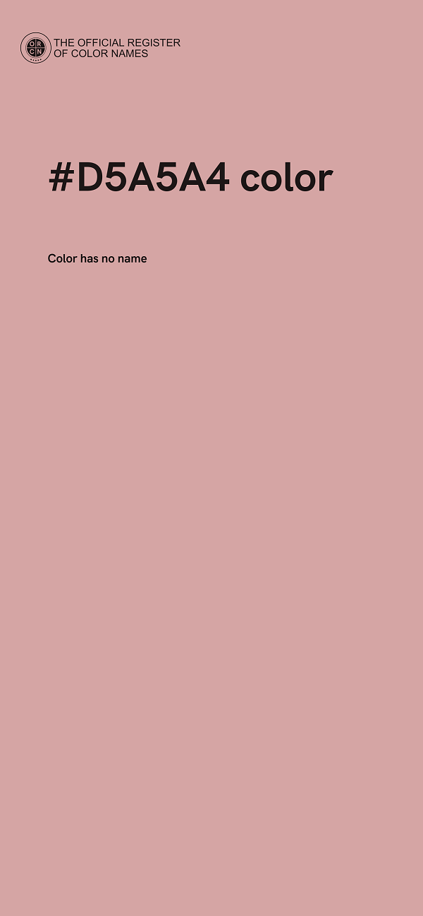 #D5A5A4 color image