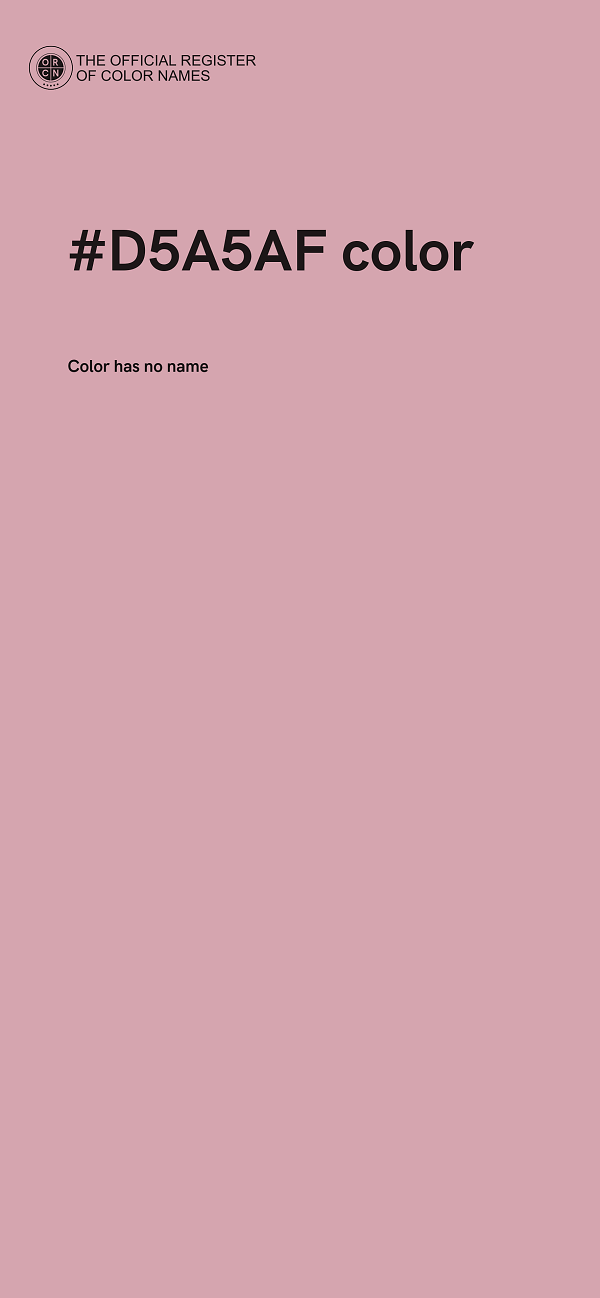 #D5A5AF color image