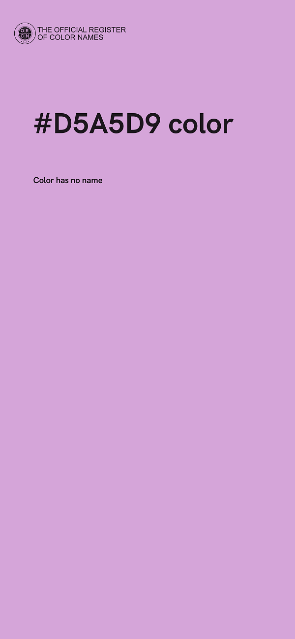 #D5A5D9 color image