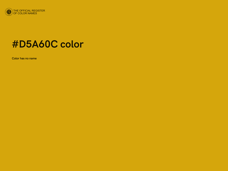 #D5A60C color image