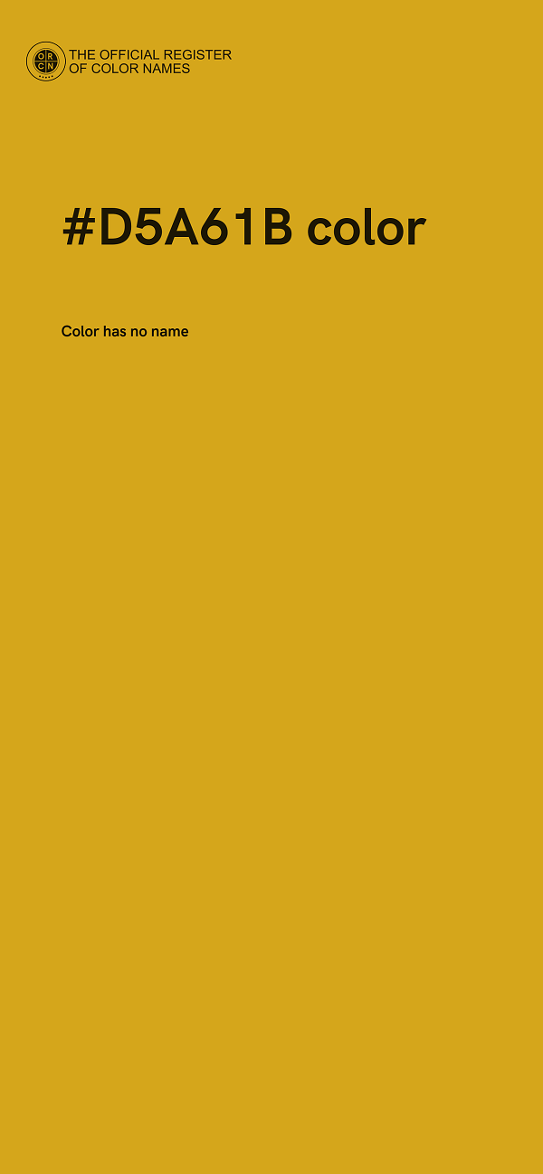 #D5A61B color image
