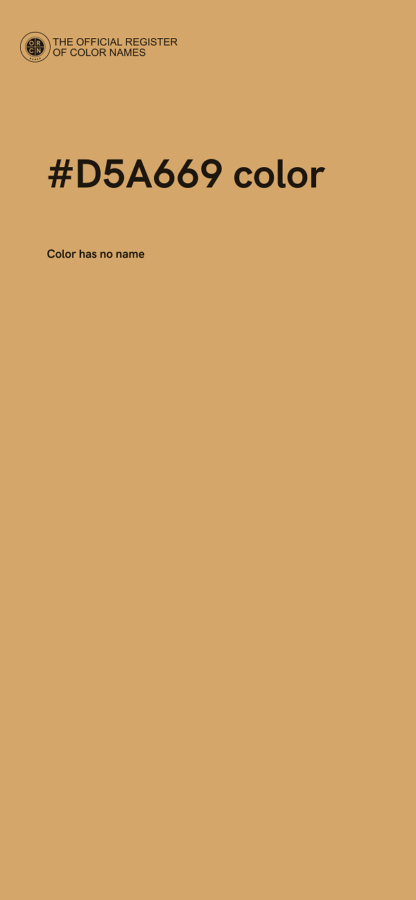 #D5A669 color image