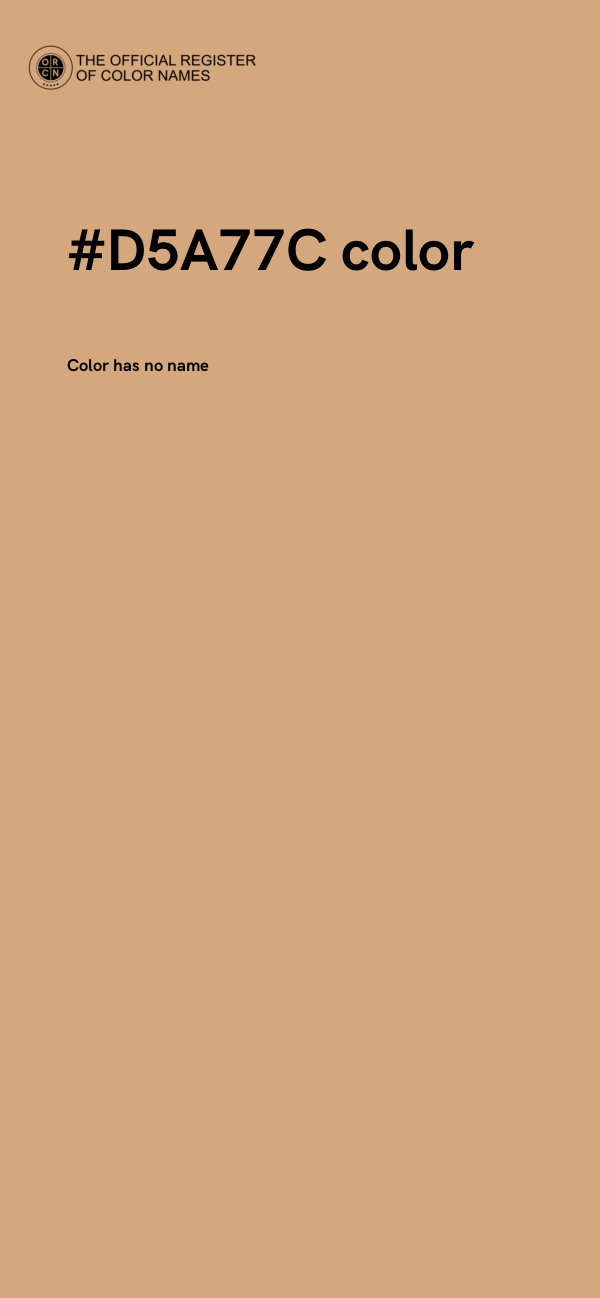 #D5A77C color image
