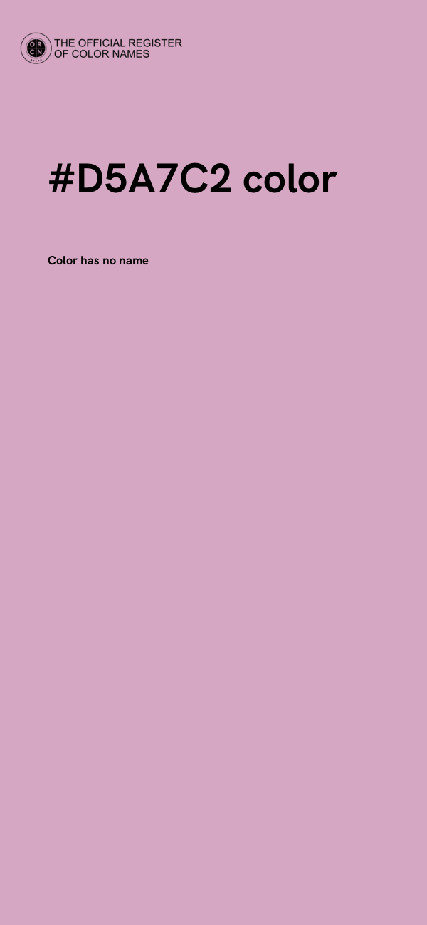 #D5A7C2 color image