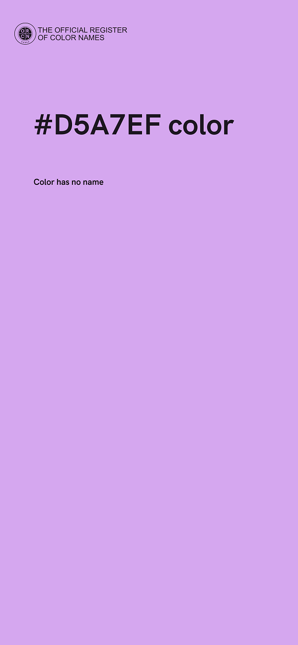 #D5A7EF color image