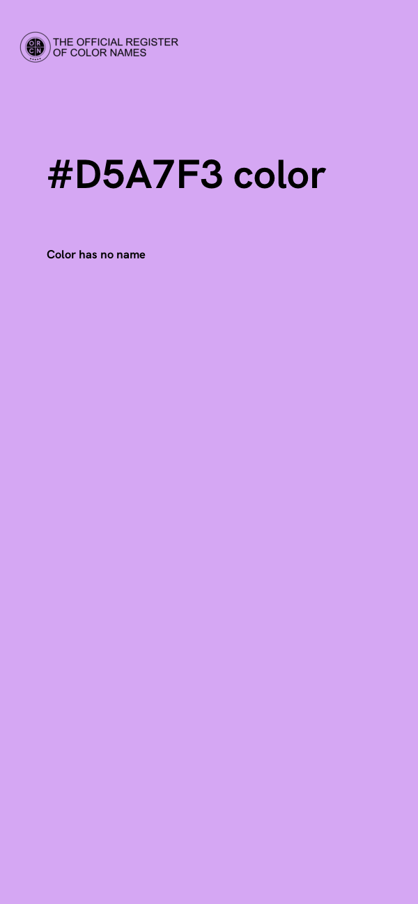 #D5A7F3 color image