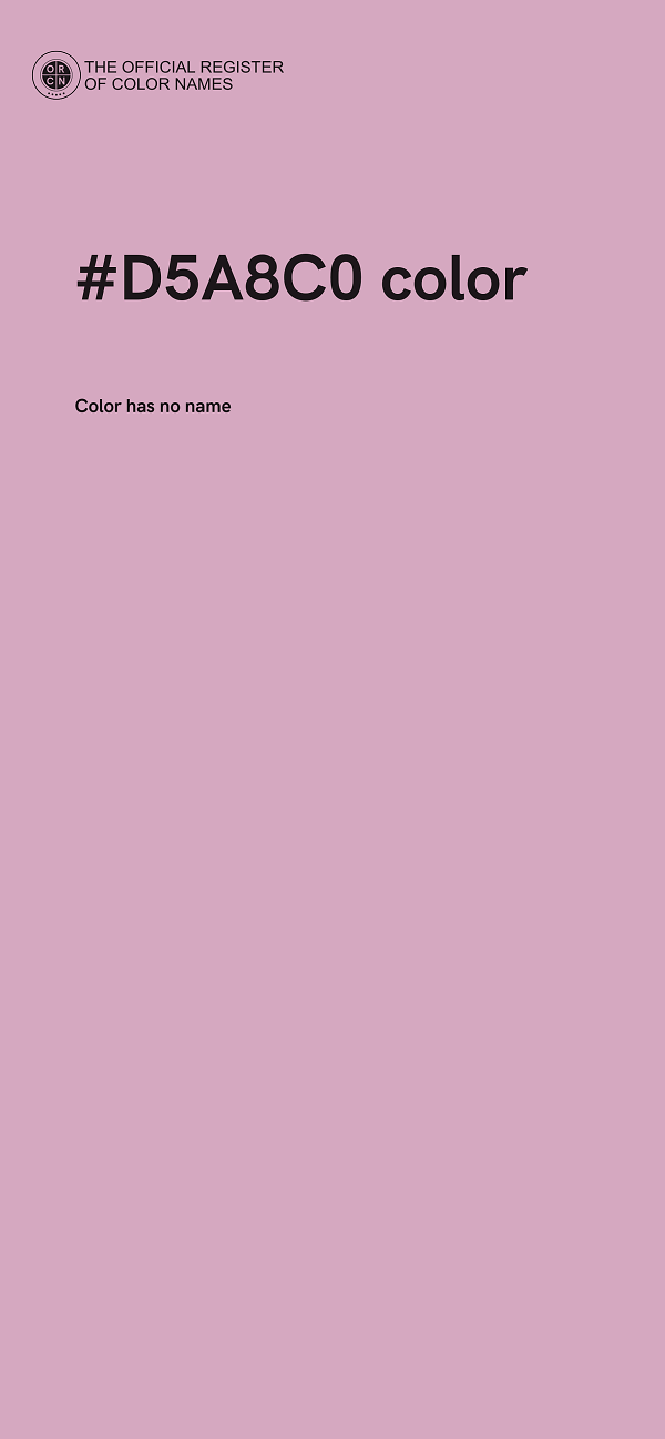 #D5A8C0 color image