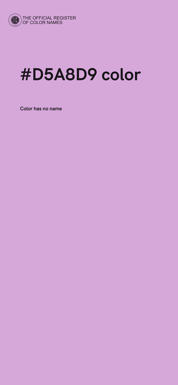 #D5A8D9 color image