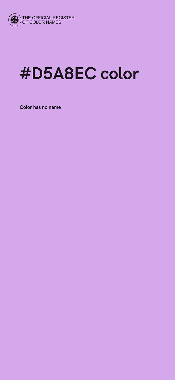 #D5A8EC color image