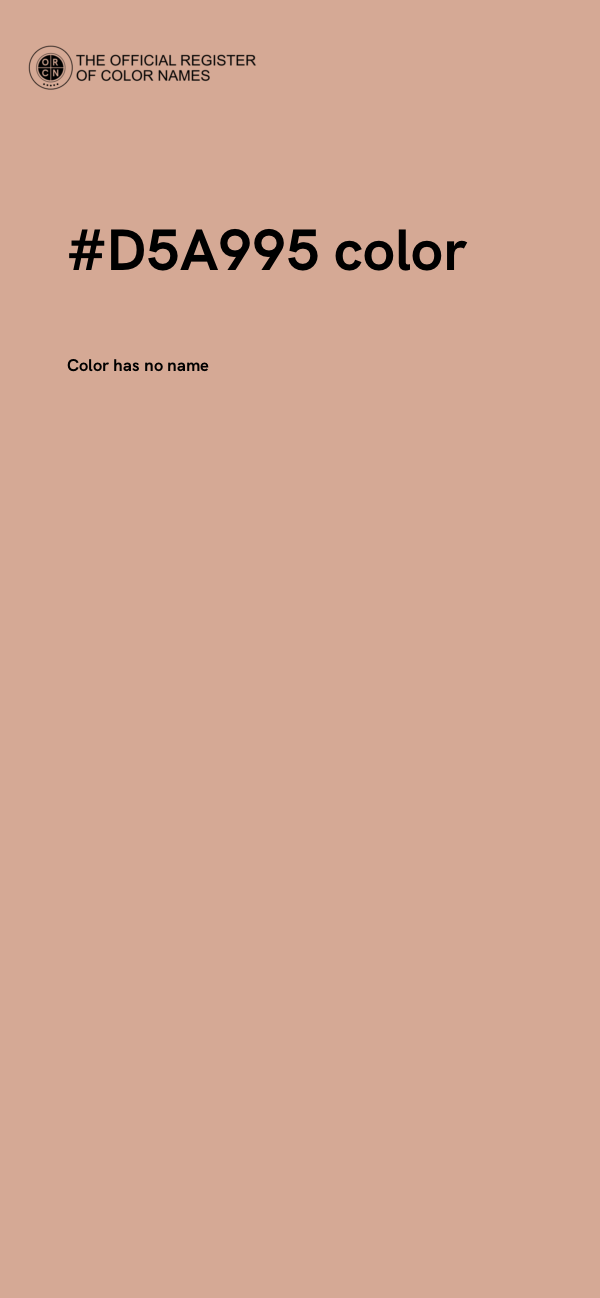 #D5A995 color image