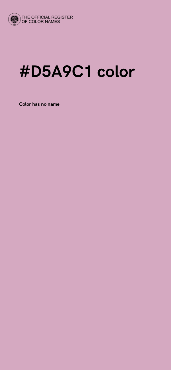 #D5A9C1 color image