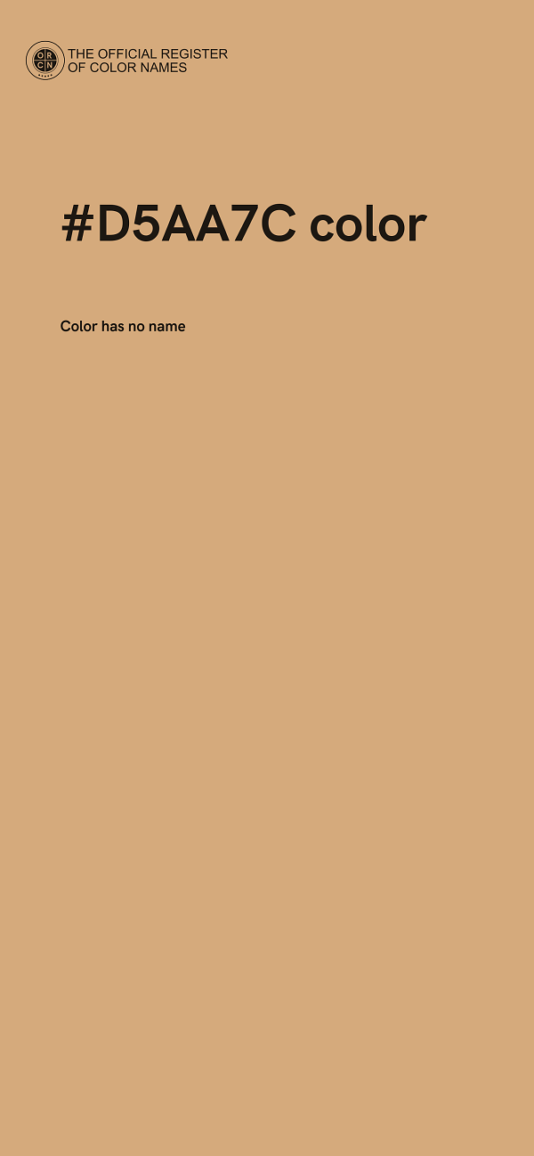 #D5AA7C color image