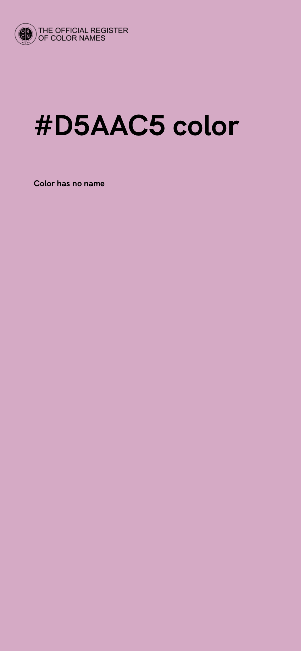 #D5AAC5 color image