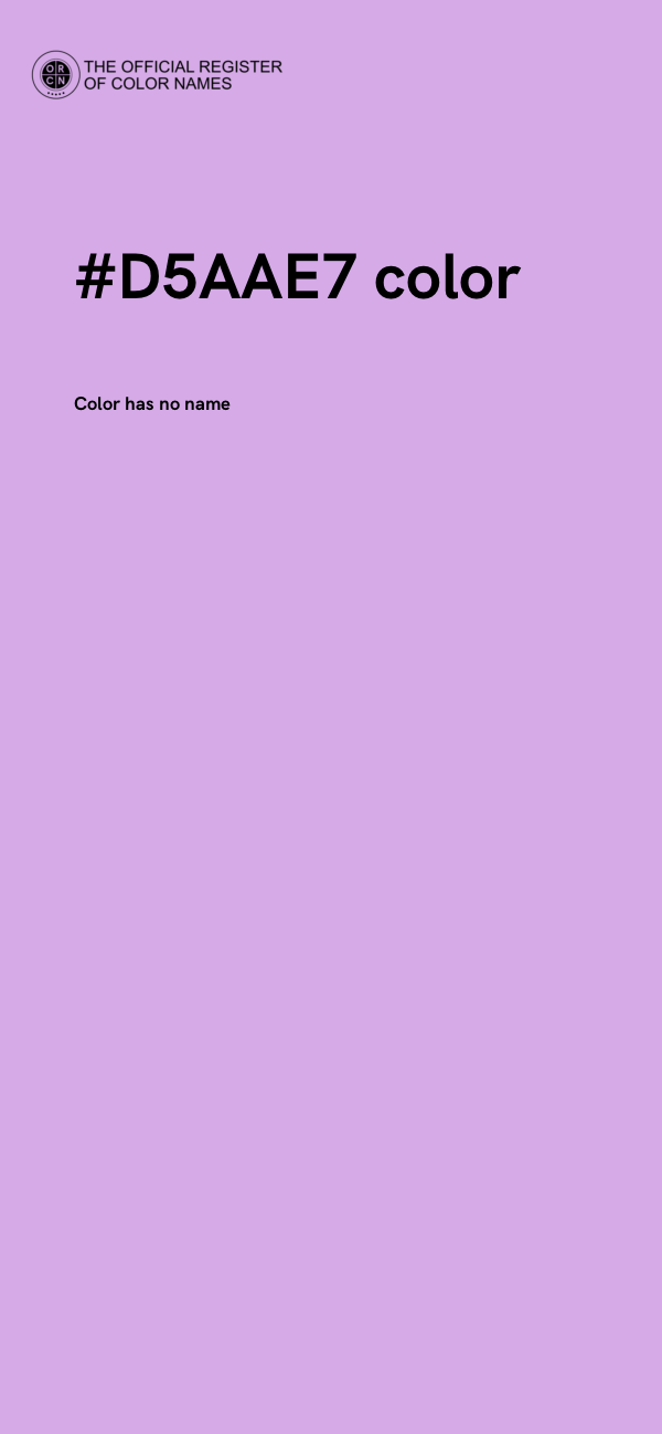 #D5AAE7 color image