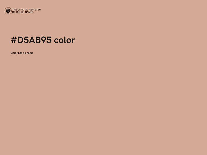 #D5AB95 color image