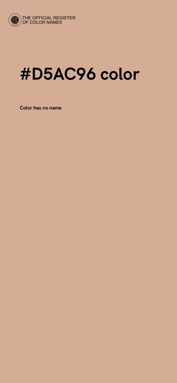 #D5AC96 color image
