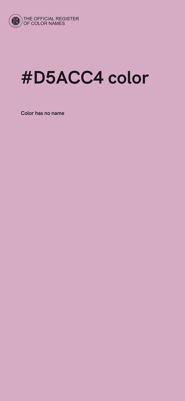 #D5ACC4 color image