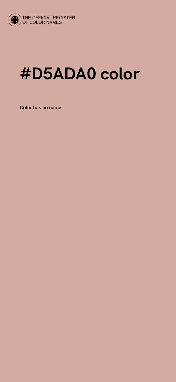 #D5ADA0 color image