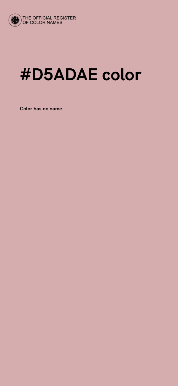 #D5ADAE color image