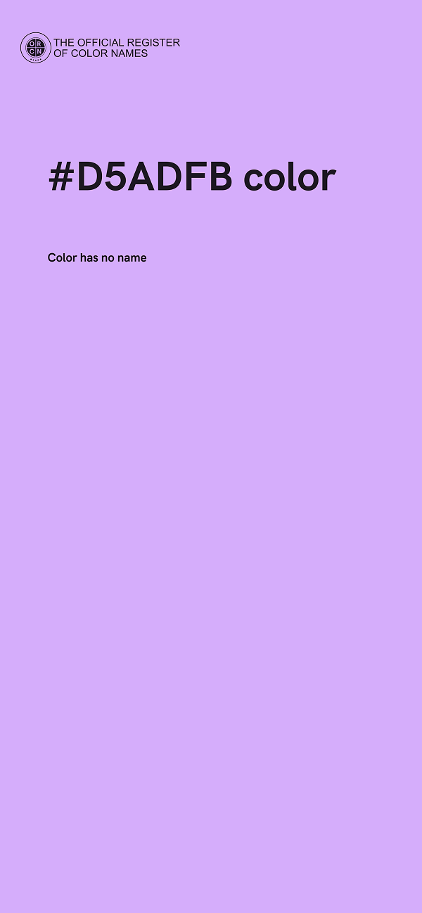 #D5ADFB color image