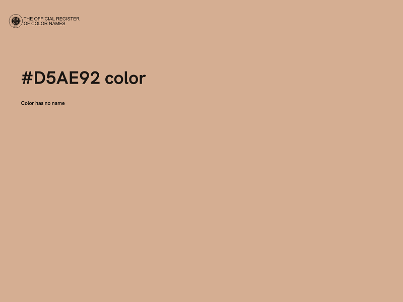 #D5AE92 color image