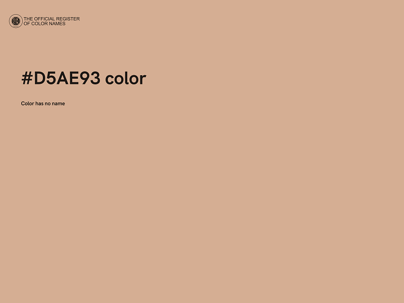#D5AE93 color image