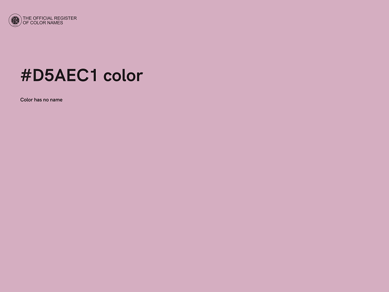 #D5AEC1 color image