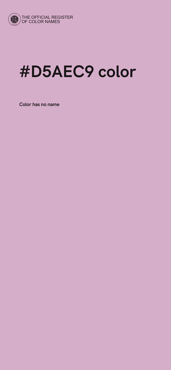#D5AEC9 color image