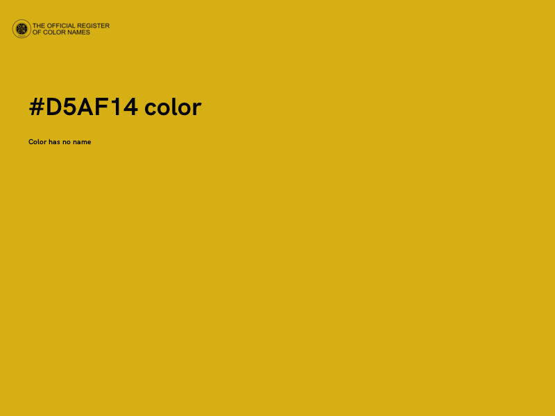 #D5AF14 color image