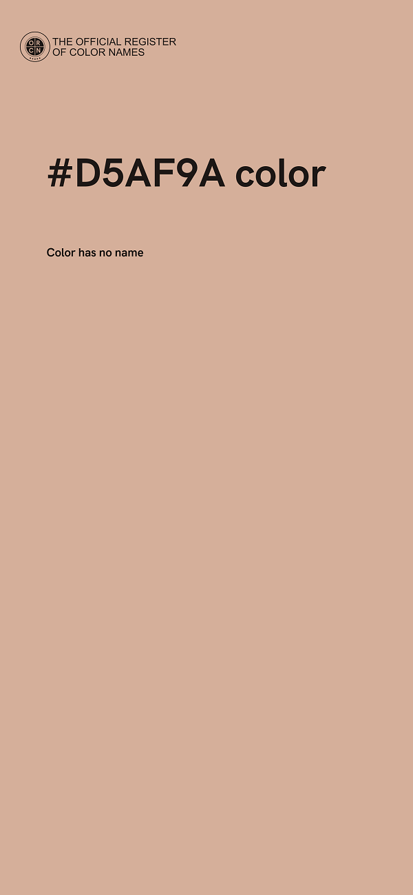 #D5AF9A color image