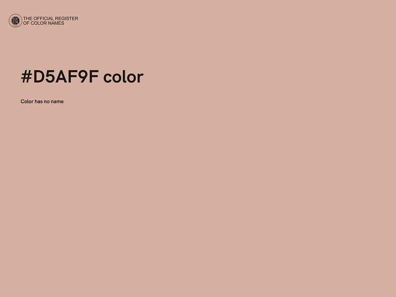 #D5AF9F color image
