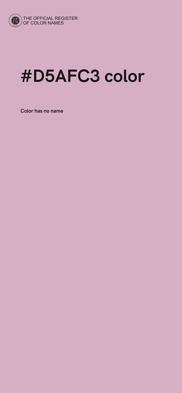 #D5AFC3 color image