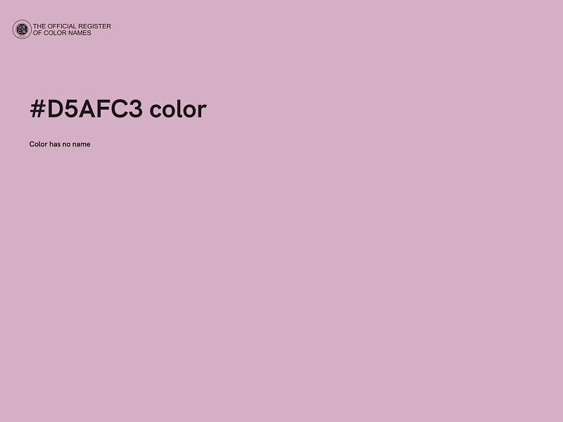 #D5AFC3 color image